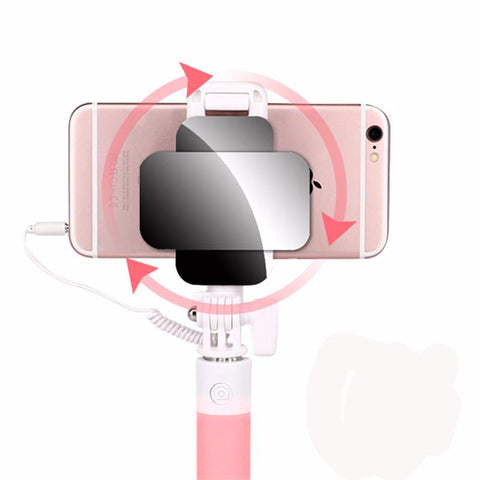 Mini Wired Extendable Handheld Selfie Stick