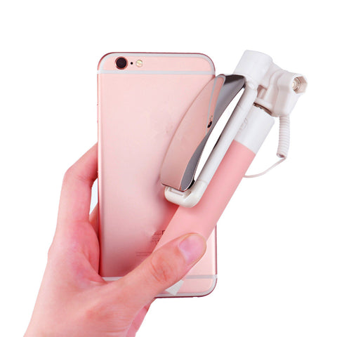 Mini Wired Extendable Handheld Selfie Stick